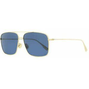 Christian Dior Gold Square Aviator Sunglasses StellaireO 3S J5GKU 57